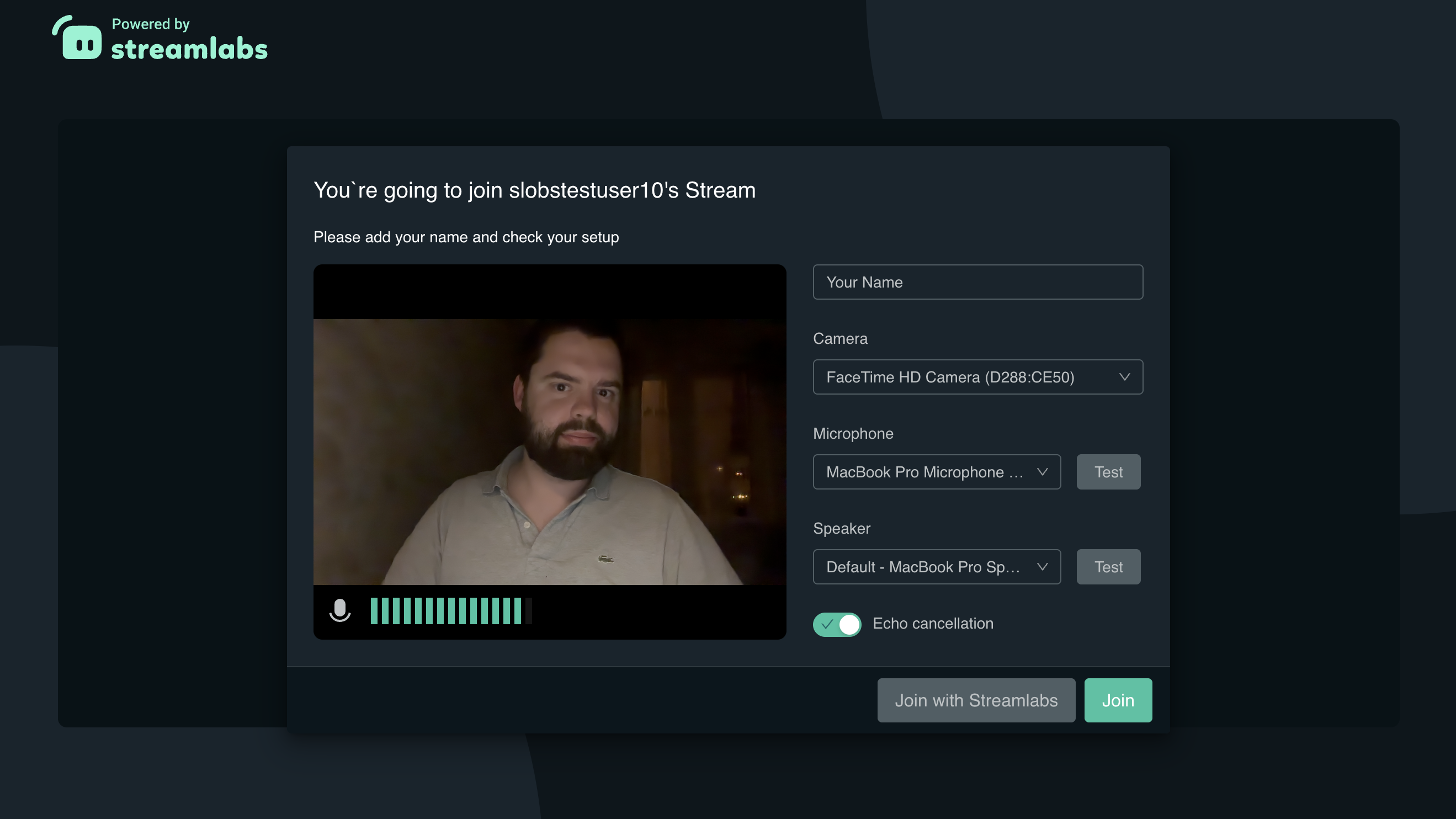 Streamlabs Collab Cam